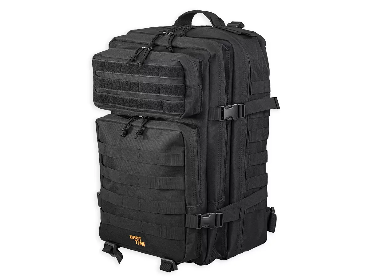 Рюкзак (ShotTime) городскойтактический Basic (Molle, 25 л, Полиэстер 900D, 45х31х15 см, Черный)