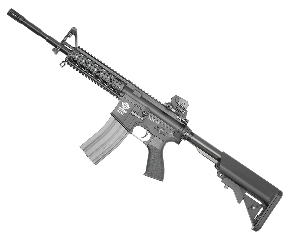 Автомат (G&G) M4A1 (CM16 Raider-L, Корпус нейлон, Weaver цевьё, 130-140мс, Чёрный)_2