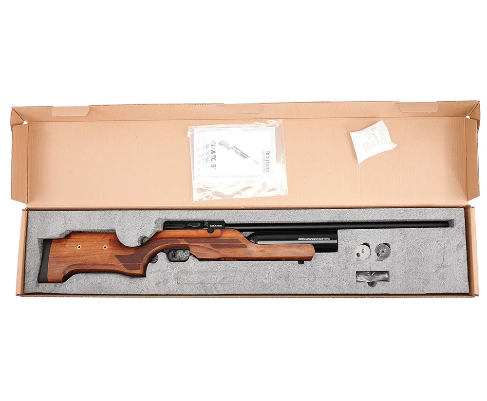 Винтовка пневматическая (Crosman) Benjamin Kratos (6.35 мм, 3Дж, PCP, Ложе Орех)_4