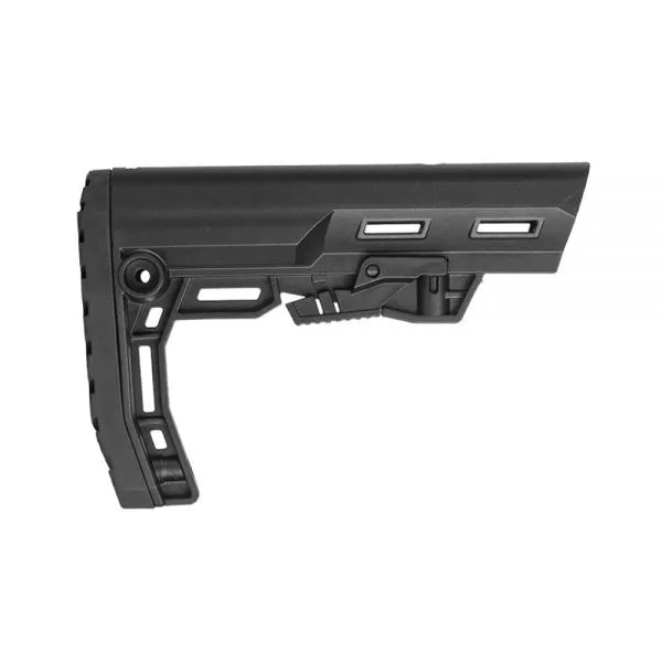 Приклад (K.Arma) телескопический облегченный Alpha (Com-Spec, Черный, Вес 210 гр.)