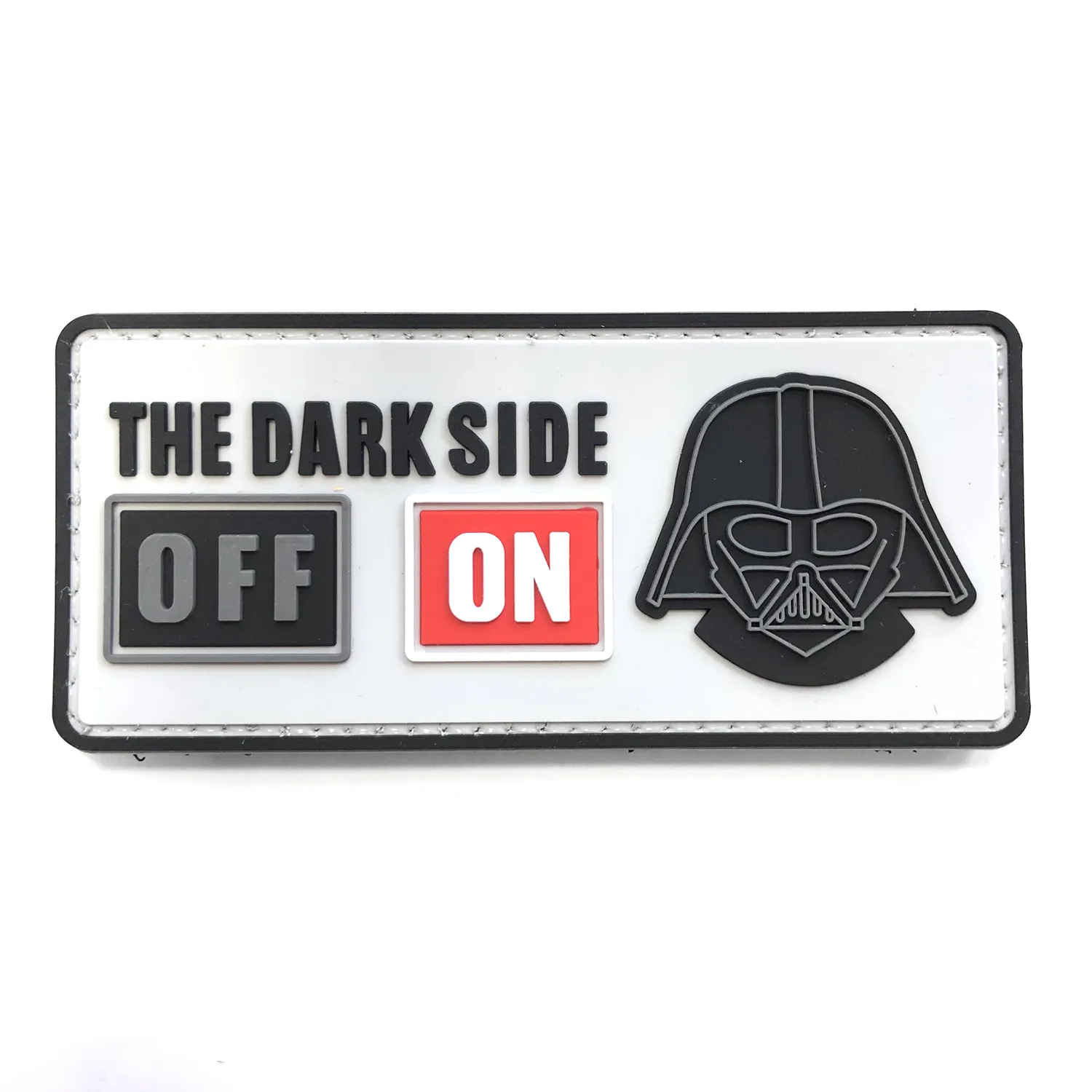 Нашивка The Dark Side OFF ON (ПВХPVC, Серый)