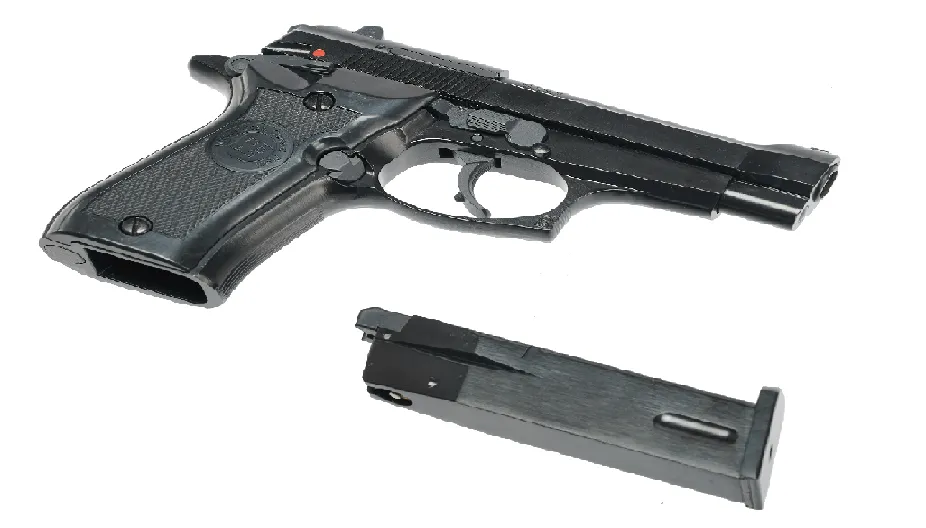 Пистолет (WE) Beretta M84 (Greengas, Blowback, Черный)_3