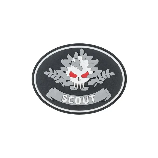 Нашивка (Стич Профи) Scout (Велкро, ПВХPVC, Чёрный)