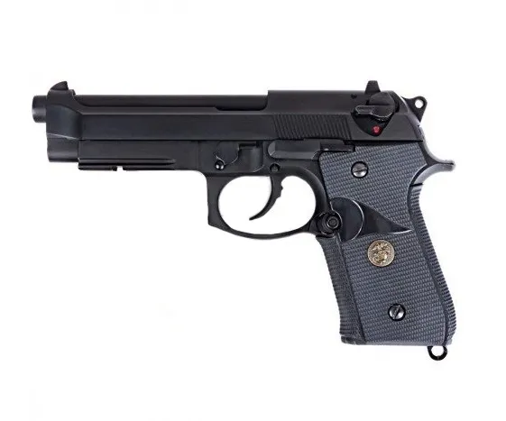 Пистолет (WE) Beretta M9A1 USMC ver (MEU, Marine, CO2, Чёрный)