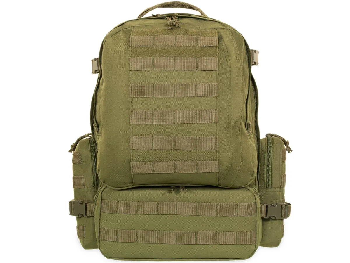 Рюкзак (ShotTime) тактический Tactical (Molle, 50 л, Полиэстер 600D, 55х32х30 см, Олива)3