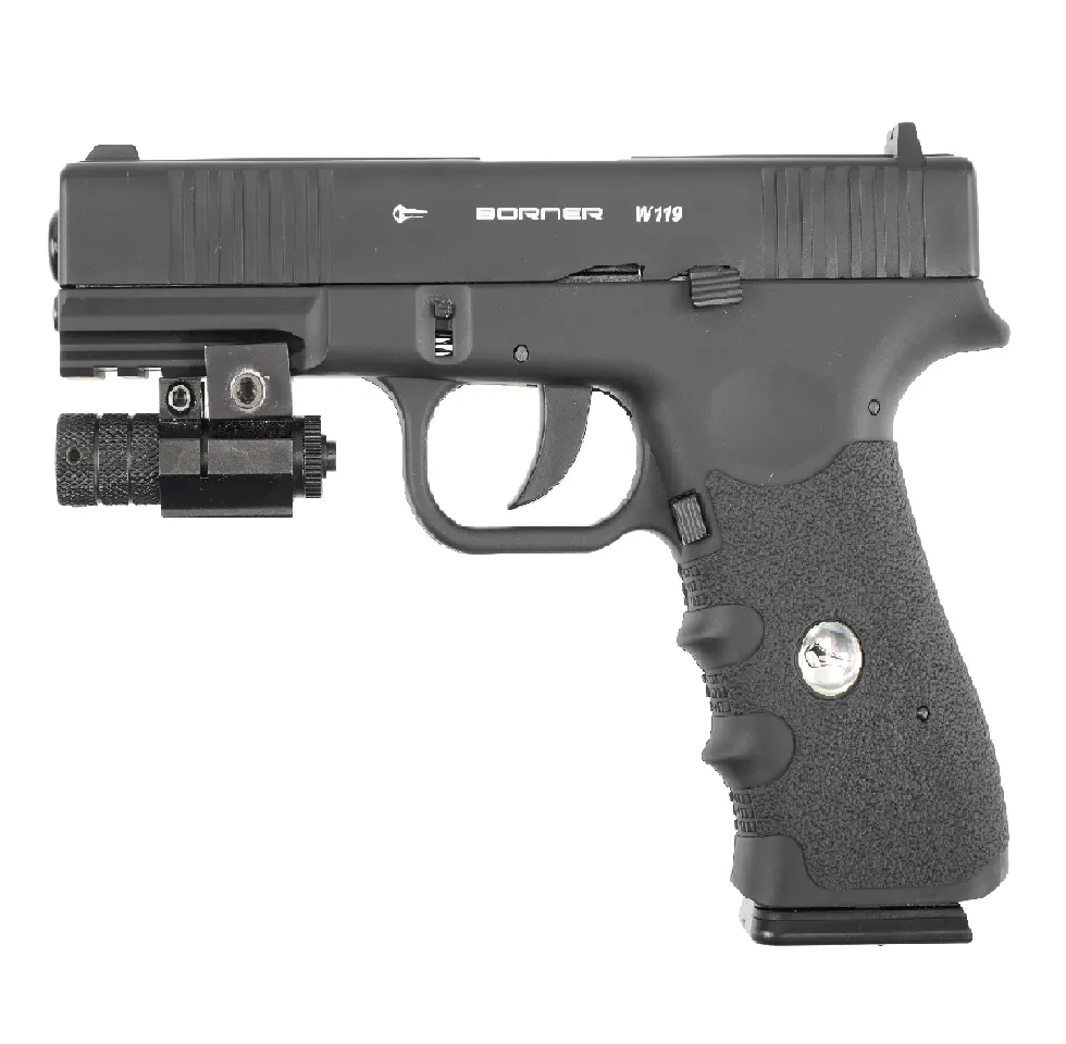 Пневматический пистолет (Borner) W119 (Glock 17, 4.5мм, BlowBack)