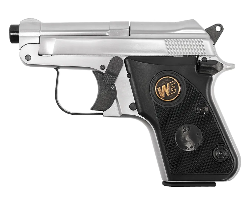 Пистолет (WE) Beretta 950 Jetfire (Greengas, Метал, Хром)