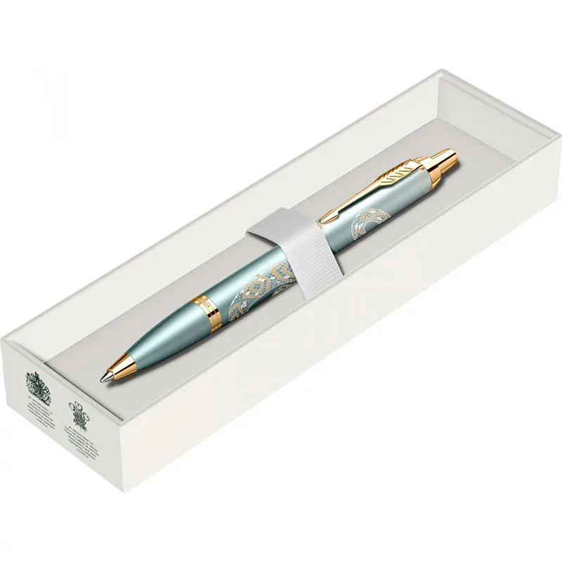 Ручка шариковая (Parker) IM Snake Special Edition (Green Gradient GT, M, Синие чернила)_4