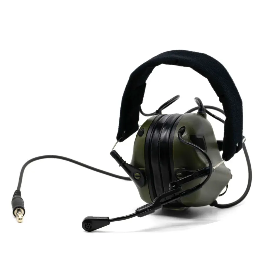 Активные наушники (EARMOR) ME5-GN Military Edition (22-82 дБ, микрофон, разьем для тангеты, Олива)