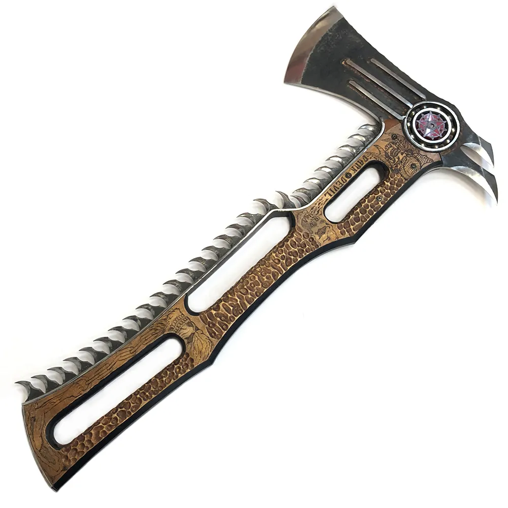Топор фэнтэзи (KnifeKlass) Warlord (40Х13, Дерево, Бархат, Кейс)