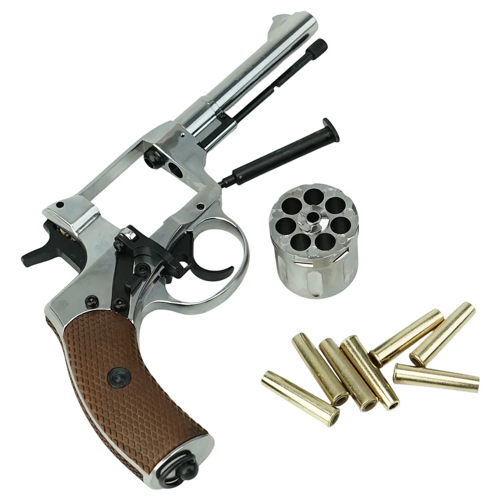 Револьвер пневматический (Borner) NGT-P Silver (Наган, Pellets, 4,5мм)_35
