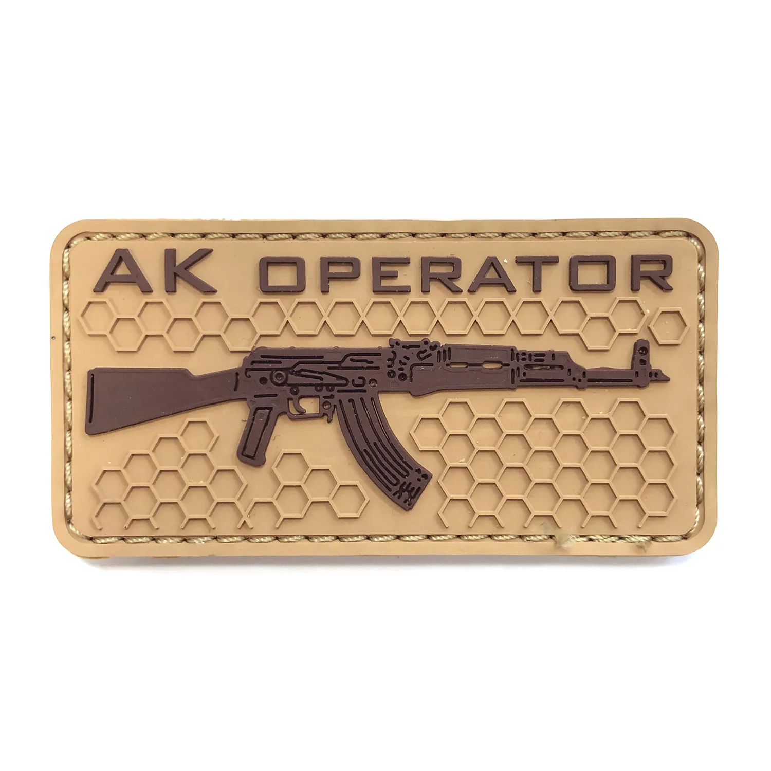 Нашивка AK OPERATOR (ПВХPVC, 80х40, Койот)