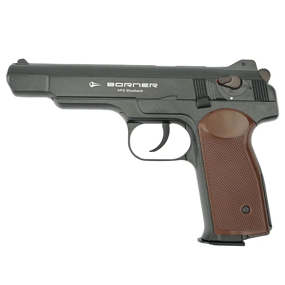 Пневматический пистолет (Borner) APS  (Стечкин, 4.5мм, Blowback)