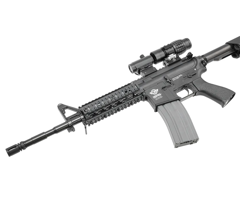 Автомат (G&G) M4A1 (CM16 Raider-L, Корпус нейлон, Weaver цевьё, 130-140мс, Чёрный)_4