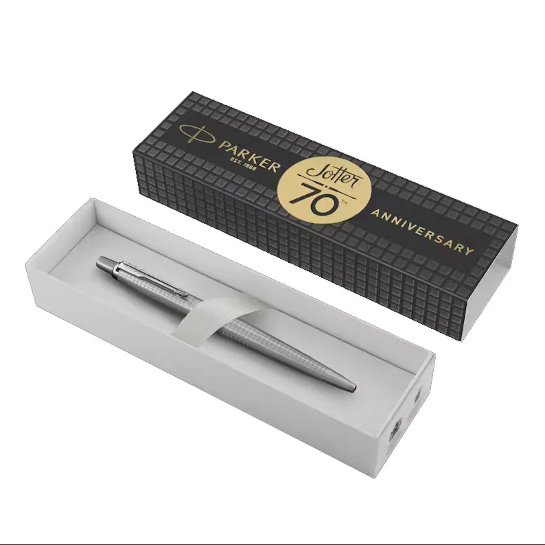 Ручка шариковая (Parker) IM Jotter 70th Stainless (Steel CT, M, Синие чернила)_2