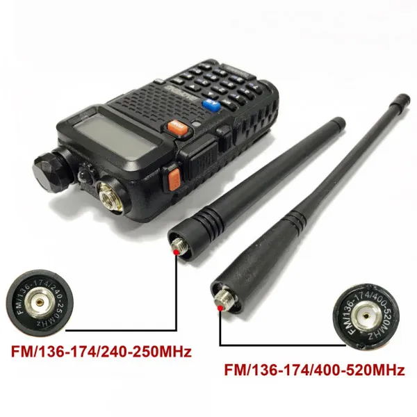 Рация (Baofeng) UV-5R (5 Ватт, 3 диапазона VHF_1,25М_UHF, до 7 км, 1800mAh, Черный)_3
