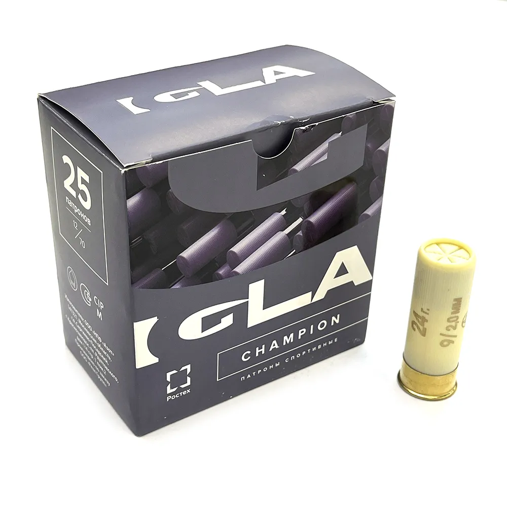Патрон 12x70 (IGLA) Igla-Champion, Дробь № 9, 24 гр., (пачка 25 шт.)