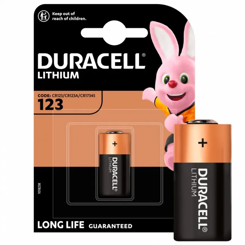 Батарейка CR123 (Duracell) LI-on (3v вольта)