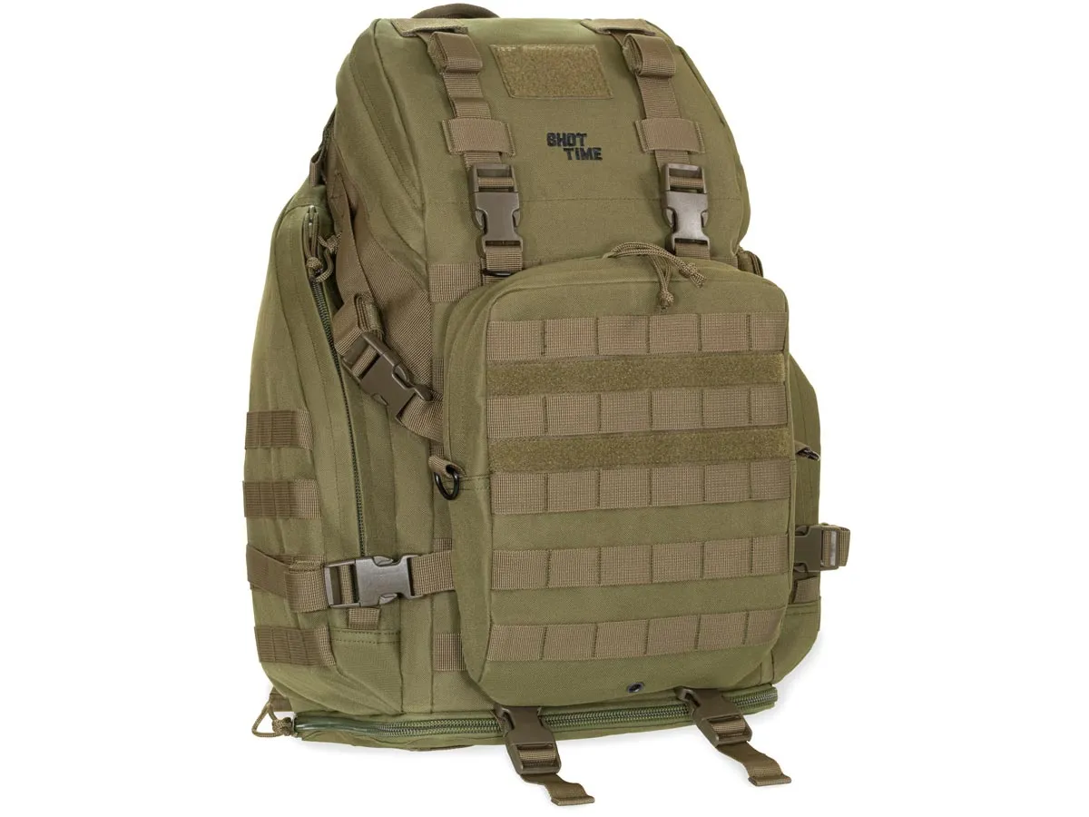 Рюкзак (ShotTime) тактический Tactical (Molle, 45 л, Полиэстер 600D, 60х29х23 см, Олива)2