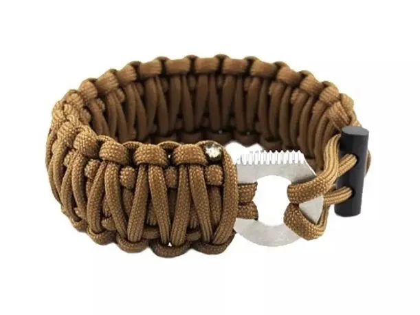 Браслет (Anbison Sports) Paracord Outdoors Survival (Огниво, Резак, Песочный)