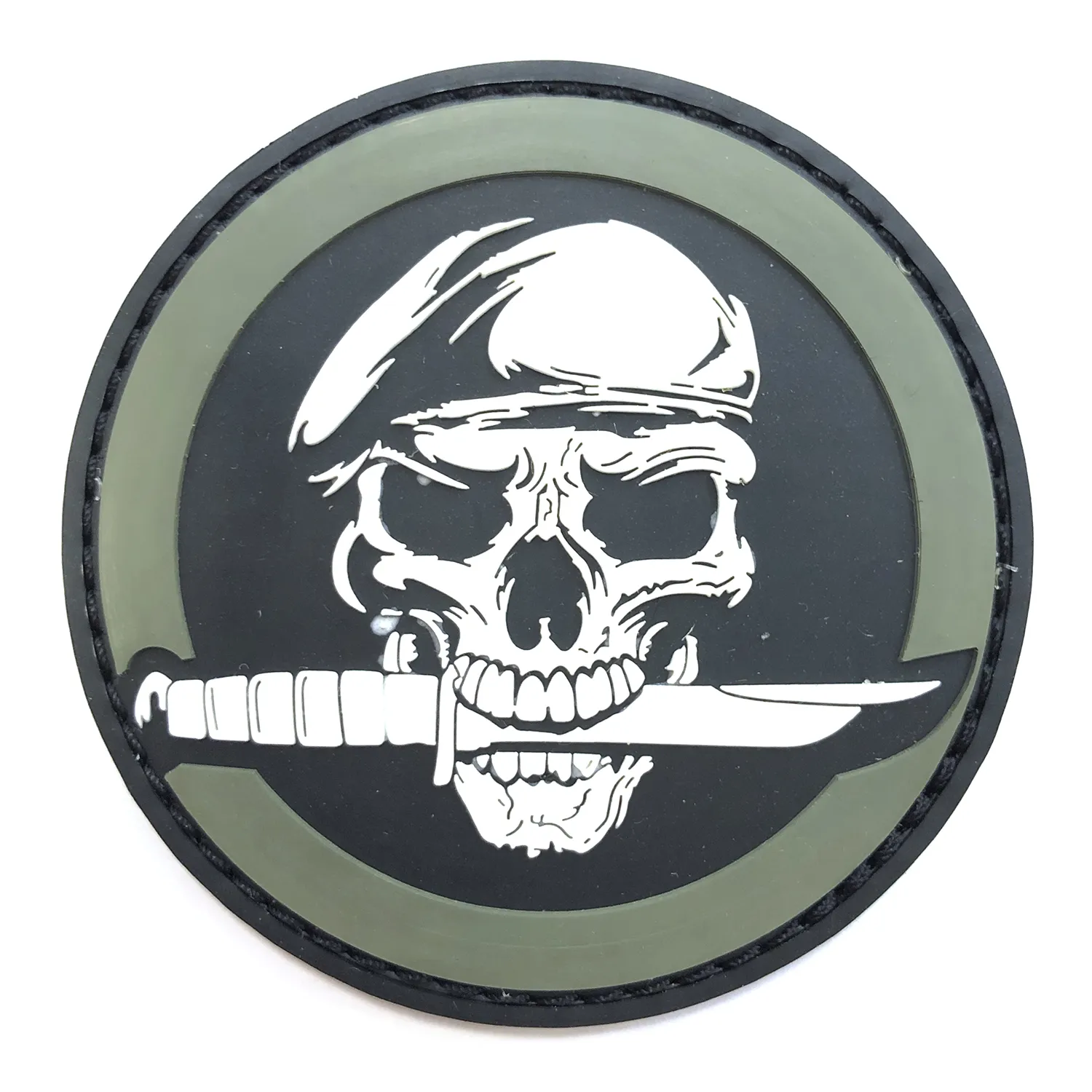 Нашивка Skull Knife (ПВХPVC, 80мм)