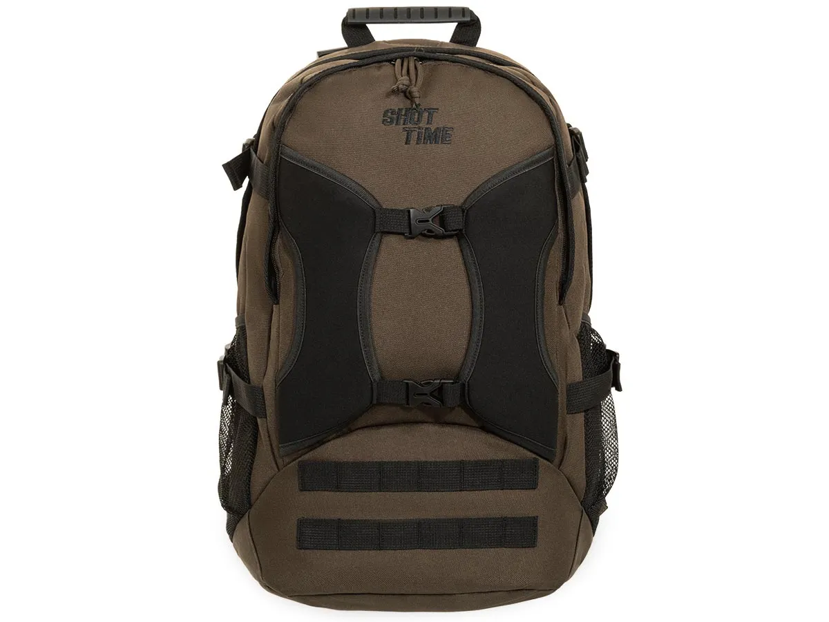 Рюкзак (ShotTime) туристический Hiker (Molle, 26 л, ПВХ 600D, 50х30х18 см, Коричневый)2