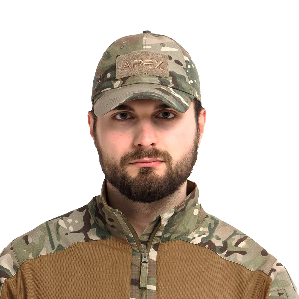 Бейсболка (APEX) Logo 2 (Велкро, RipStop, Multicam)2