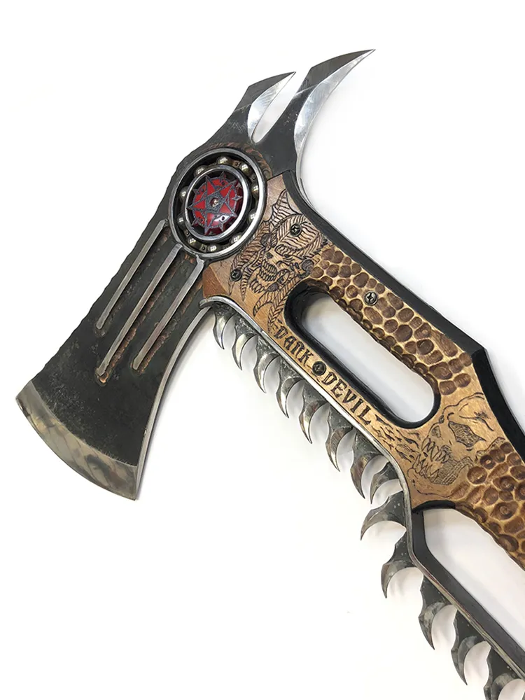 Топор фэнтэзи (KnifeKlass) Warlord (40Х13, Дерево, Бархат, Кейс)_2