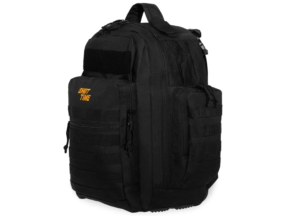 Рюкзак (ShotTime) городской тактический Tactical (Molle, 36 л, ПВХ 600D, 45х39х20 см, Черный)