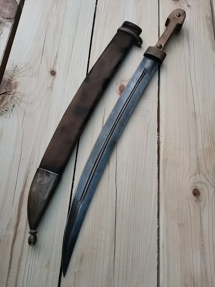 Бебут (Седов) Донской (Латунь, Кожа, Дерево, Иск. старение)_4
