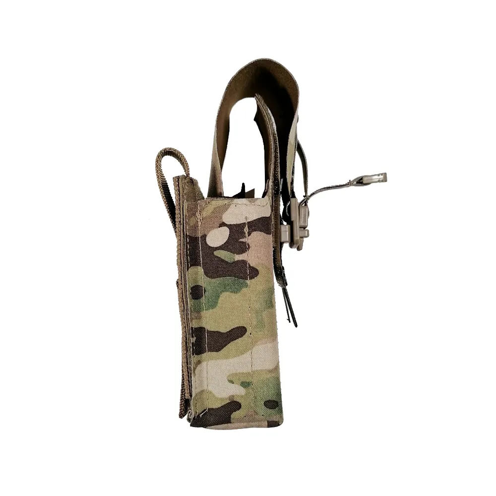 Подсумок (Gear Craft) автоматный жесткий на 1-2 магазина с клапаном (Molle, Бесшумный, Multicam)_3