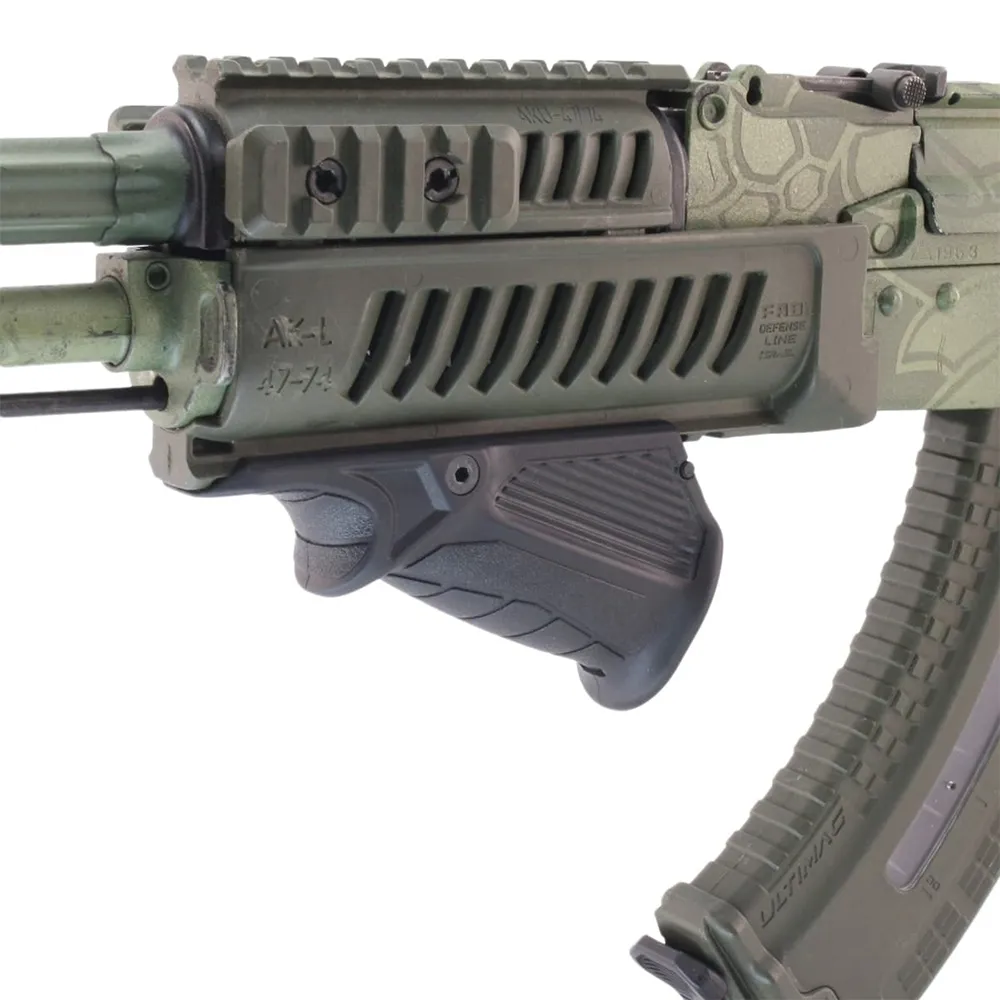 Упор (DLG Tactical) на цевье с QD базой (Weaver, 12.6х4х6.7 см, 70 г, Черный)_2
