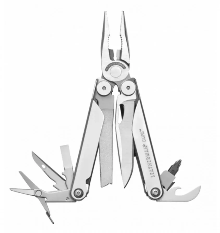 Мультитул (Leatherman) Curl Stainless (15 инстр., 7,410 см, чехол нейл, Сталь)
