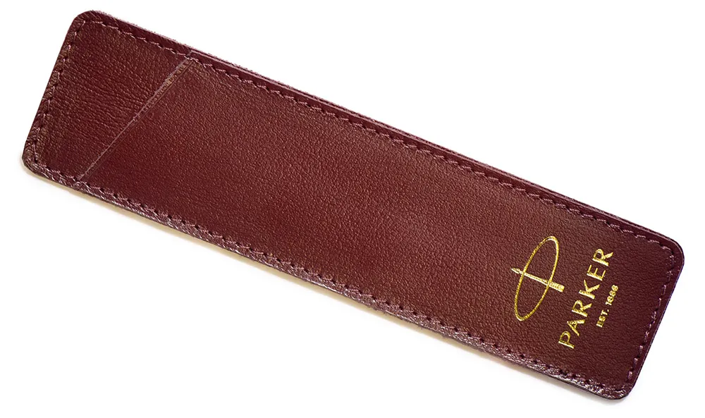 Чехол (Parker) из натуральной кожи (Monochrome Brown, Замша, Тиснение)