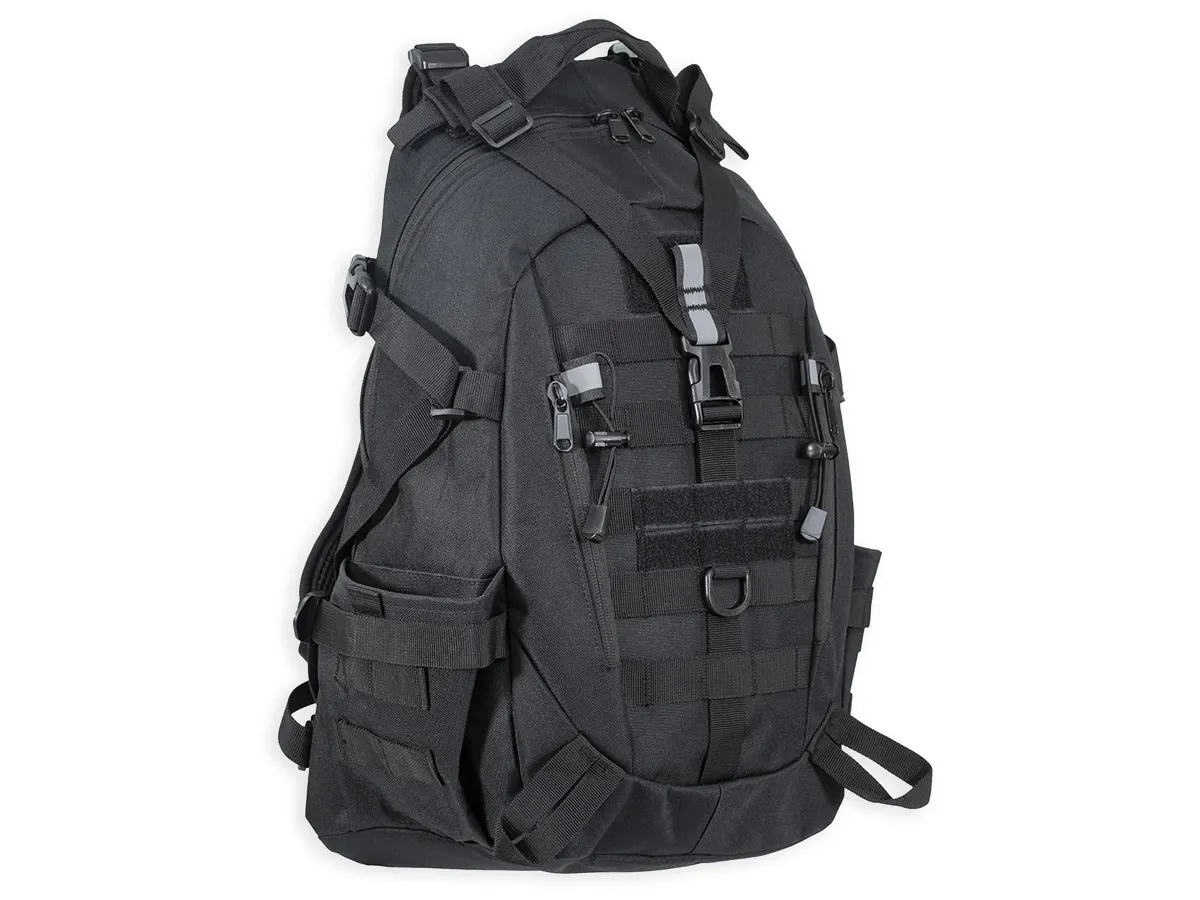 Рюкзак (ShotTime) городской Basic (Molle, 25 л, Полиэстер 900D, 51х31х15 см, Черный)2