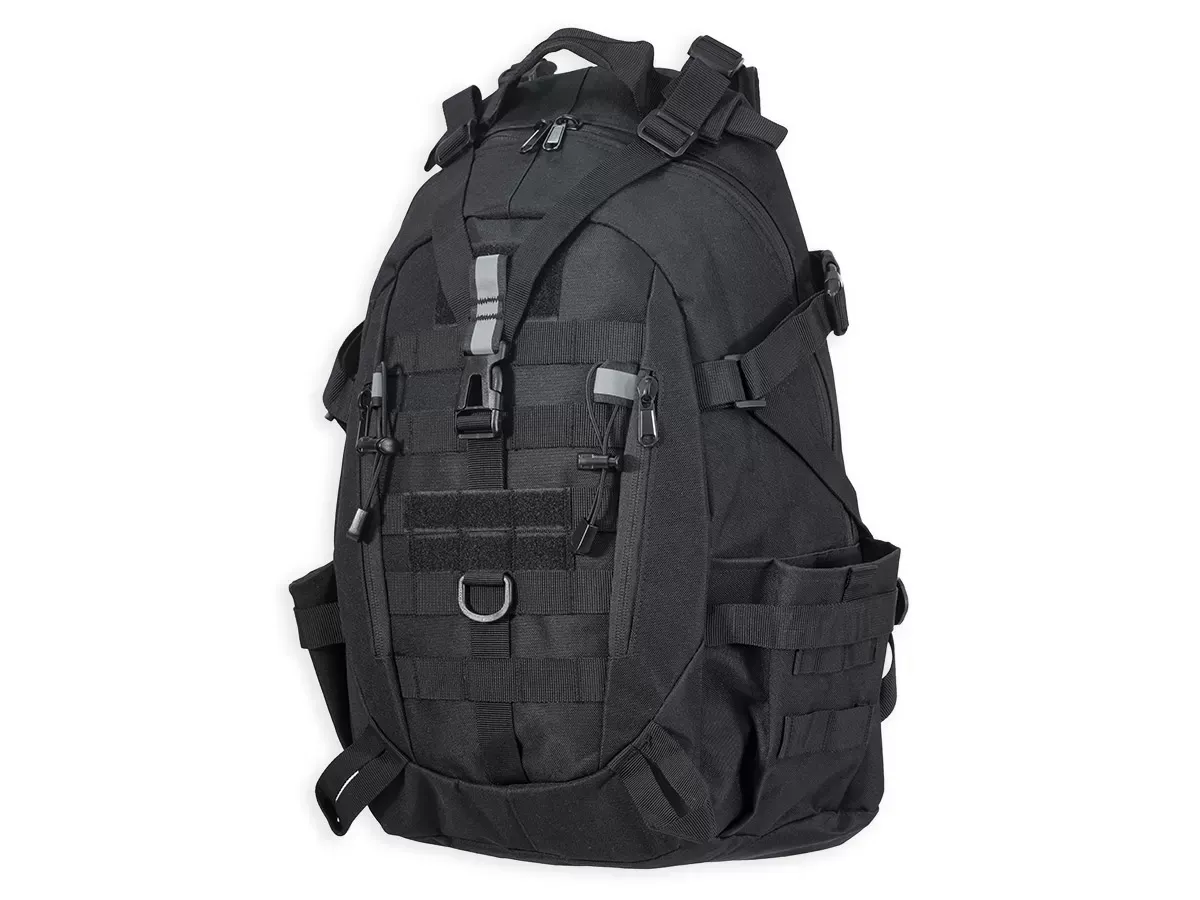 Рюкзак (ShotTime) городской Basic (Molle, 25 л, Полиэстер 900D, 51х31х15 см, Черный)