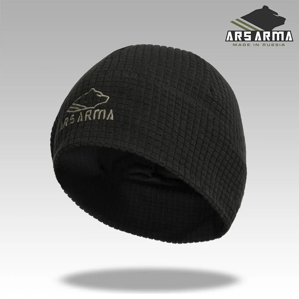 Шапка (Ars Arma) А-21 Рокки (Флис кубики, Black)