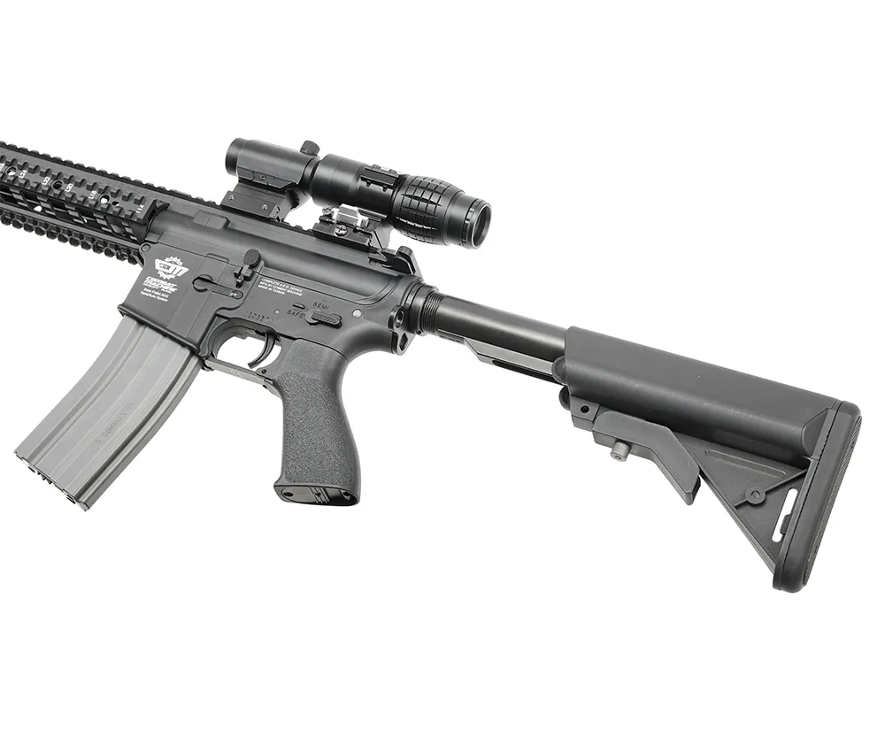 Автомат (G&G) M4A1 (CM16 Raider-L, Корпус нейлон, Weaver цевьё, 130-140мс, Чёрный)_5