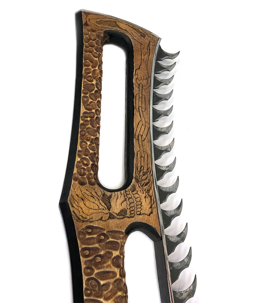 Топор фэнтэзи (KnifeKlass) Warlord (40Х13, Дерево, Бархат, Кейс)_3