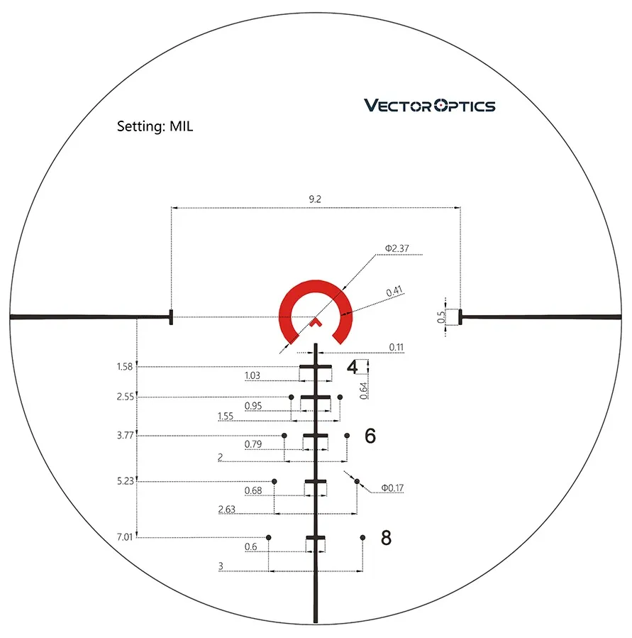 Прицел оптический (Vector Optics) CONTINENTAL X6 1-6x28 Tactical5