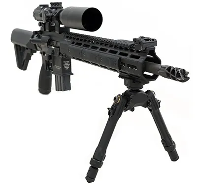 Сошки (Leapers) UTG PRO TBNR (Качалка, 178 - 229 мм, Weaver, Чёрный)5