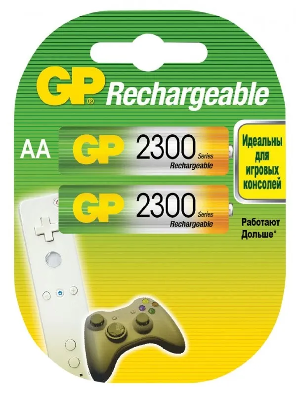 Аккумулятор AA (GP) (1.2 вольта, 2300mAh, Блистер, 2шт)