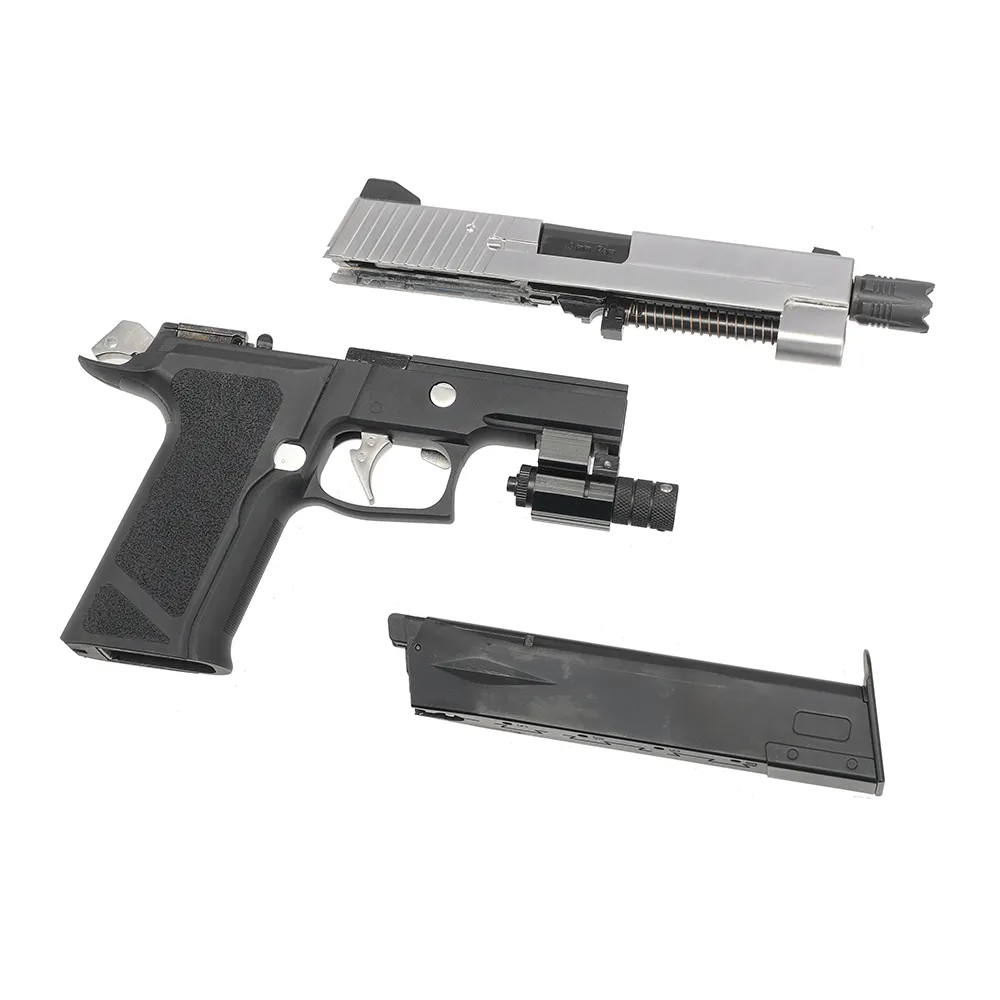 Пистолет (WE) Sig Sauer P226 P-VIRUS (Greengas, RIS, ЧерныйЗатвор Хром)3