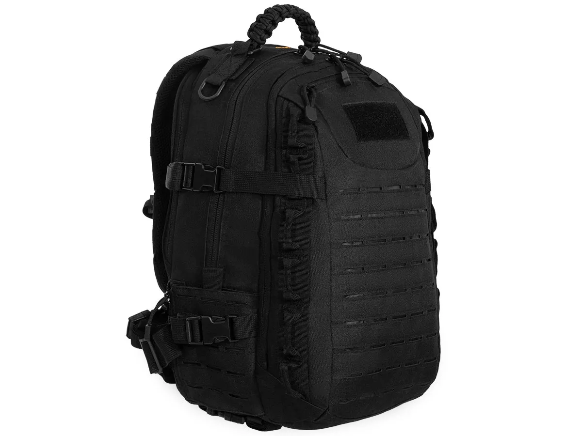 Рюкзак (ShotTime) городскойтактический Tactical (MM, 26 л, ПВХ 600D, 48х27х18 см, Черный)2