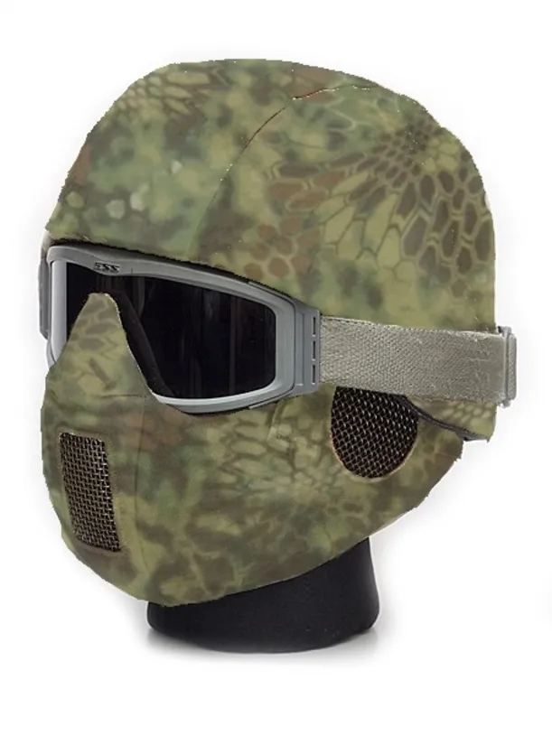 ПОЛУМАСКА (FACIAL ARMOR) PHANTOM (КРЕПЛЕНИЕ НА ШЛЕМ, С ЗАЩИТОЙ УШЕЙ, KRYPTEK)