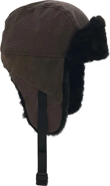 Шапка-ушанка (NordKapp) SAUER Kevlar арт.500 (Мутон+Фольга, Коричневый)_3