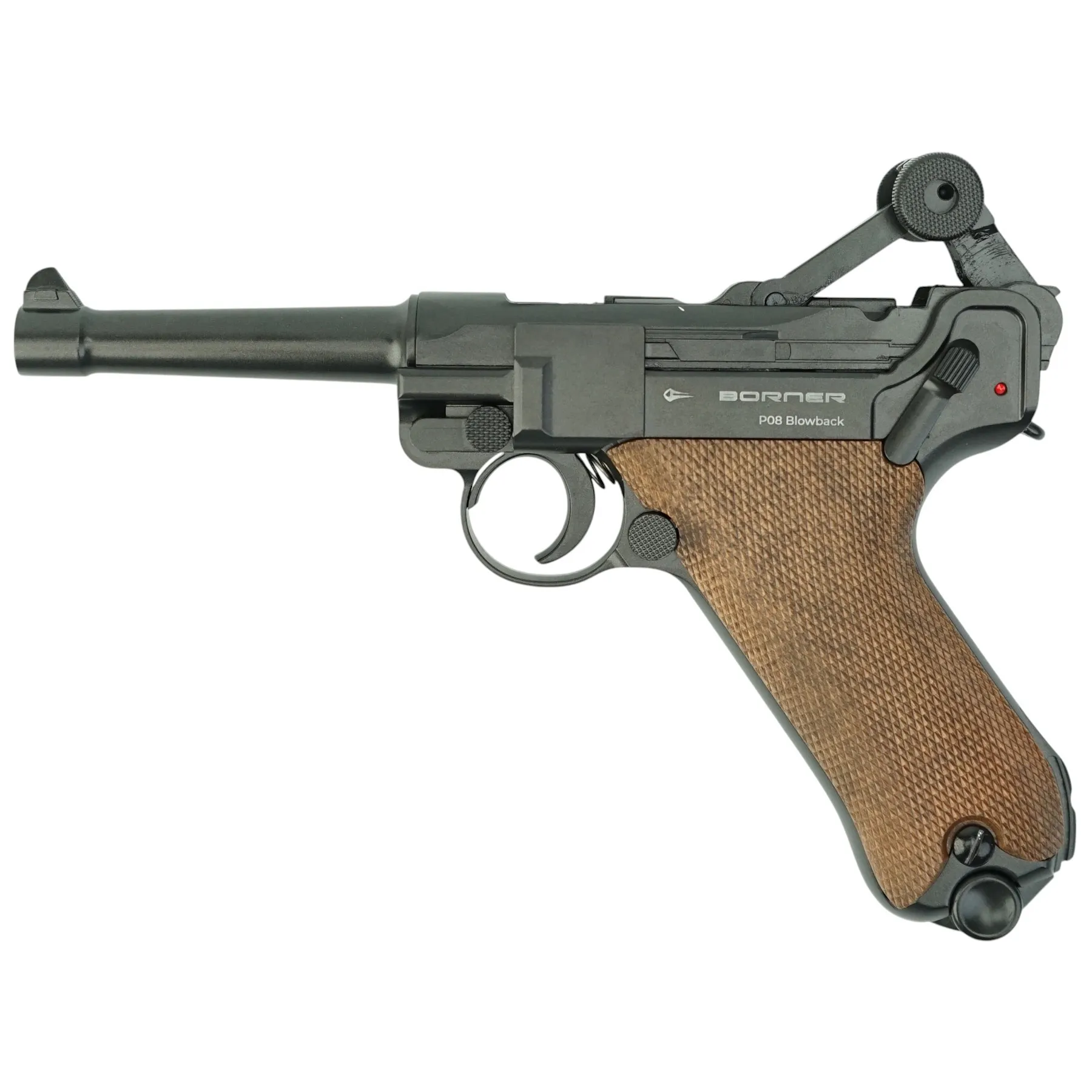 Пневматический пистолет (Borner) P08 (Parabellum, 4.5мм, Blowback)_3