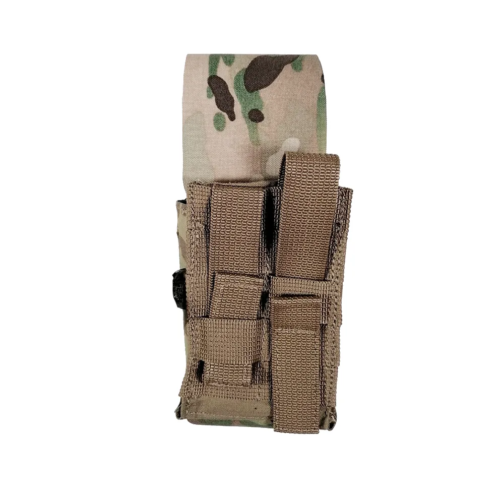 Подсумок (Gear Craft) автоматный жесткий на 1-2 магазина с клапаном (Molle, Бесшумный, Multicam)_2