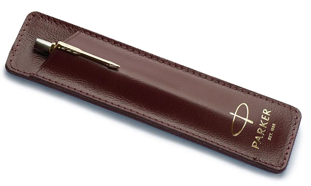 Чехол (Parker) из натуральной кожи (Monochrome Brown, Замша, Тиснение)_3