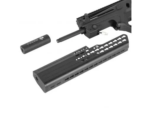 Автомат (S&T) T21 Flat Top Pro Suppressor EBB (Electric blowback, Чёрный, 120 мс)6